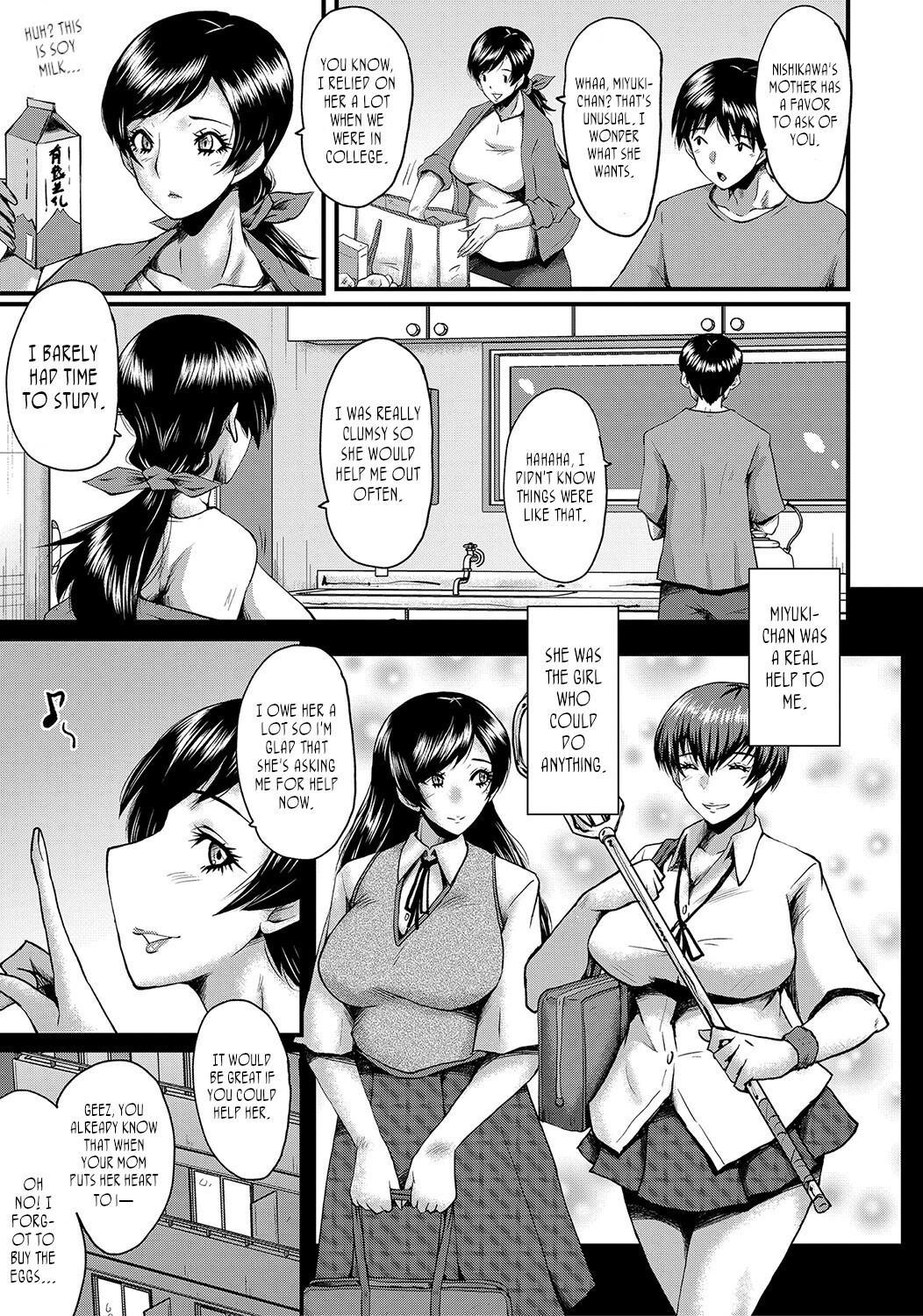 Hentai Manga Comic-My friend stole away both my childhood friend and my mother-Chapter 3-5